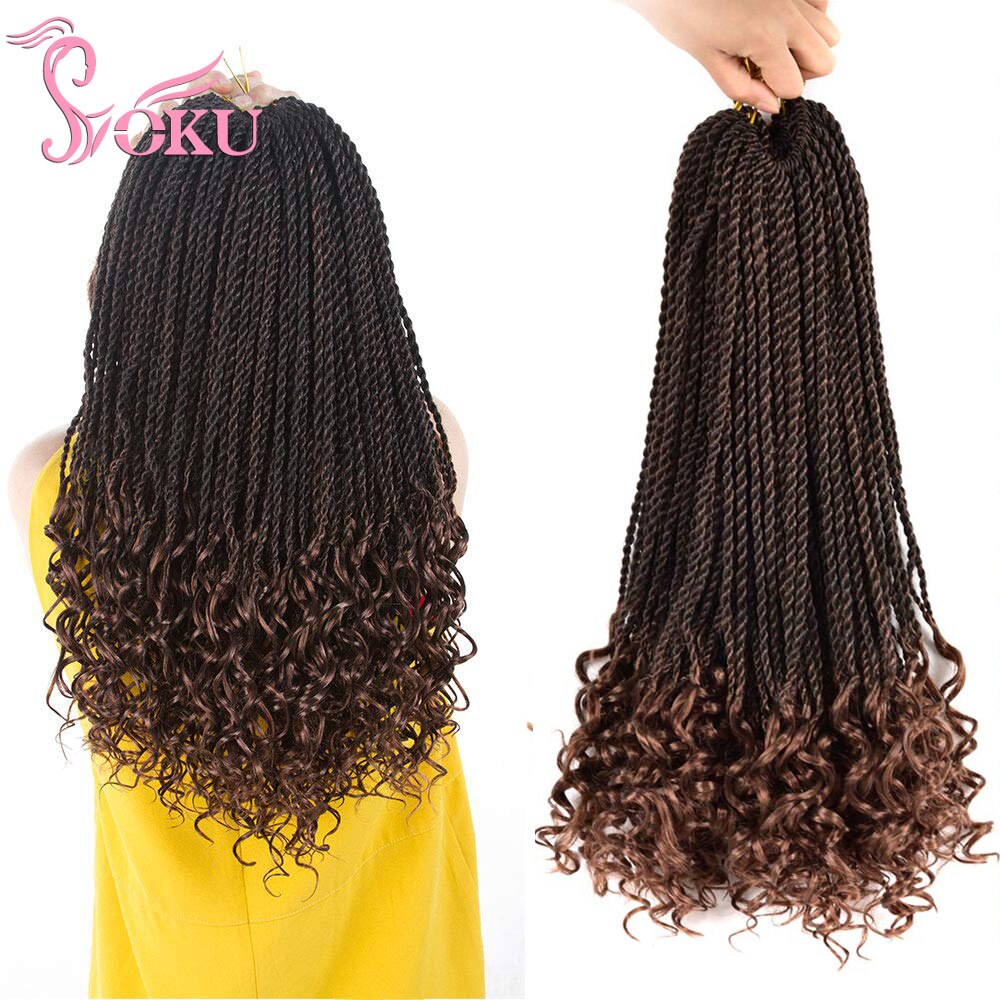  긣 װ ƮƮ ũ  ߰  극̵ 18 ġ װ 극̵ (ø  ) Soku Synthetic Braiding Hair Extensions